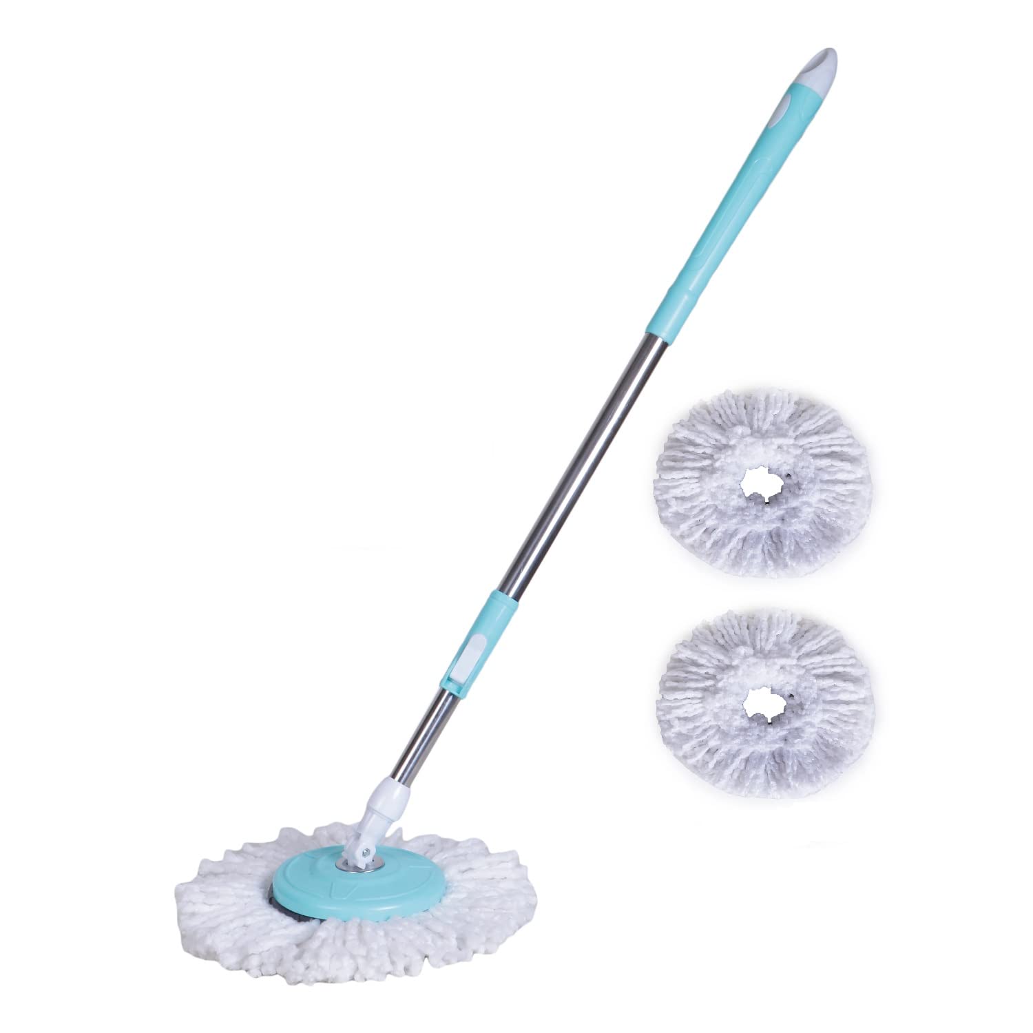 Spin Mop Extendable Handle Stainless Steel Rod .with Replacement Mop 2 Refill Spin Mop Rod with Adjustable Height That’s Makes Cleaning Easy.Sold by Delhi Retailer. (B0BY5P6LGZ) Amazon Price History, Amazon Price Tracker