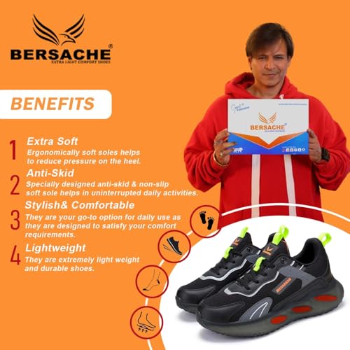 Image of BERSACHE Premium Sports,Walking,Gym,Cricket, Trending Running Shoes for Men