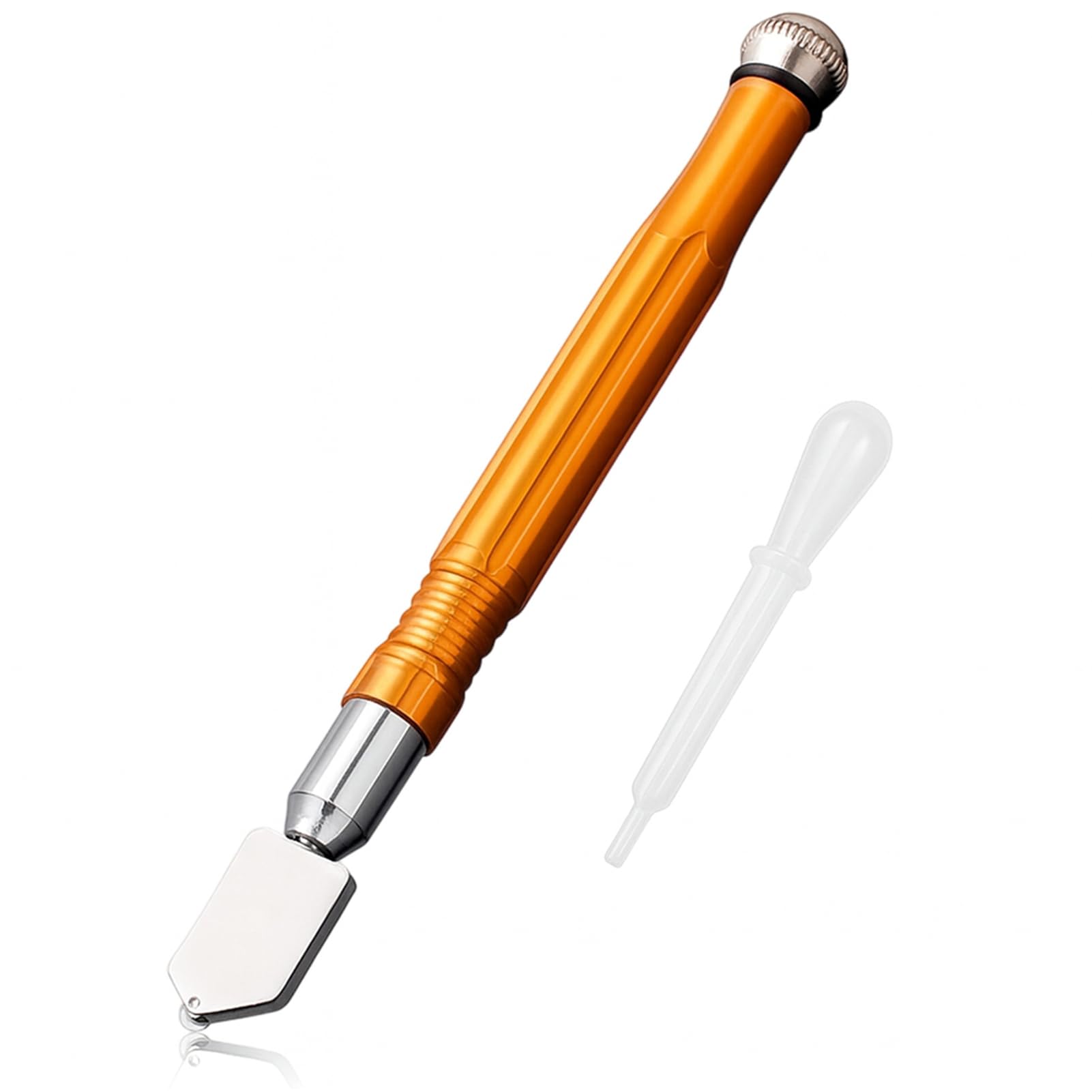 Professional Carbide Alloy Handle Glass Cutter Tool with Carbide Wheel Self Oiling Pencil Style Glass Cutters for Thick Glass Perspex and Tiles Glass Cutter Professional Cutting