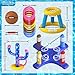 Max Fun Pool Toys Games Set for Kids Pool Basketball Hoop, Inflatable Cross Ring Toss, Floating Floats Games for Toddlers Adults Swimming Water Toys Party Decoration