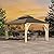 Klysiora 12' x 16' Patio Gazebo Wooden Gazebo with Solid Spruce Frame and Aluminum Double Roof Suitable for Gardens, Patios, Lawns, and Parties Curtains and Netting Included!