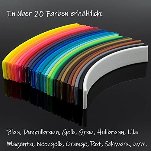 bio-leine 5m Schleppleine aus Biothane - in 20 Farben I 9-19mm breit I Wasserabweisende Hundeleine mit Handschlaufe - Leine für kleine und große Hunde