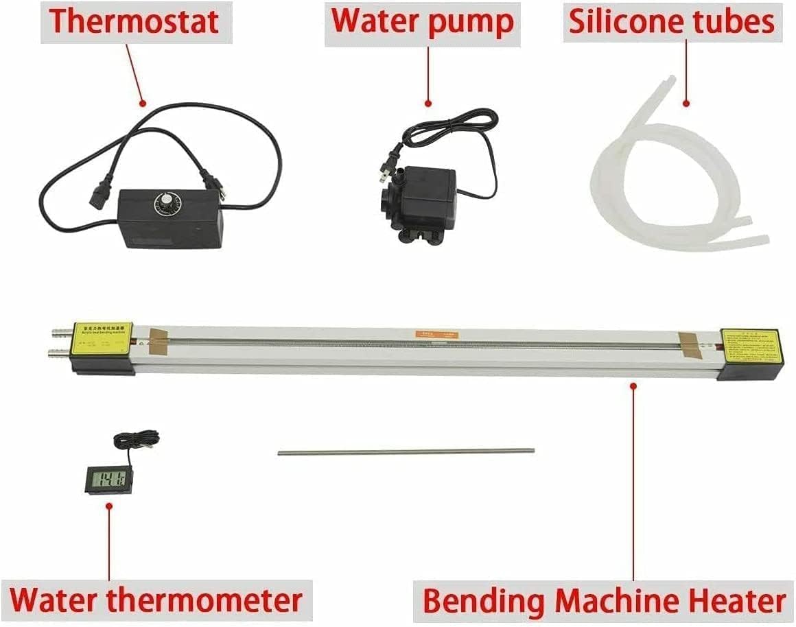 Dobladora manual de tiras de calentamiento en caliente para acrílico, PVC, PC, ABS, herramienta de temperatura ajustable para hacer carteles y vitrinas