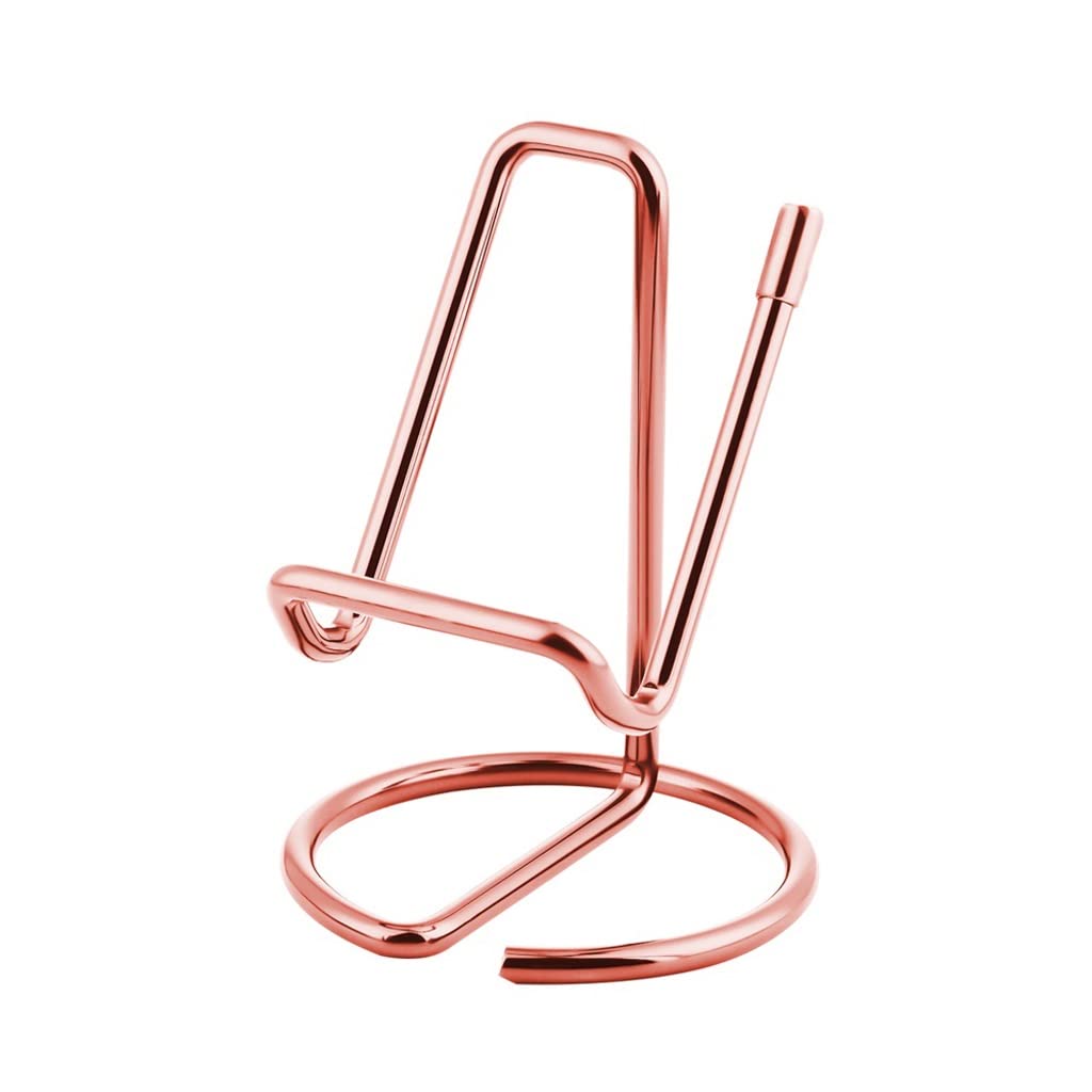 MOBYGKFY Metal Card Holder Business Office Desktop decoration Mobile phone holder reading display rack