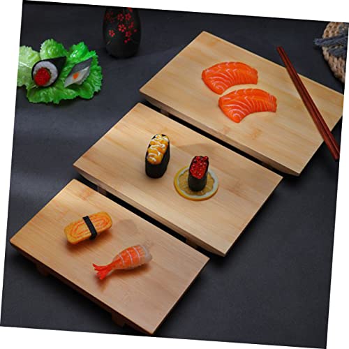 Plato para sushi y postres color caqui 24x15.2x3.1 cm miniatura 4