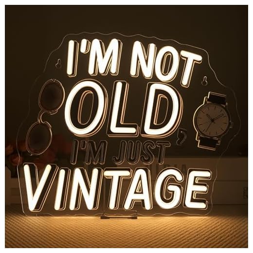 Vintage Neon Sign with Witty Slogan