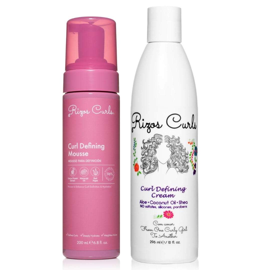 Rizos Curls Curl Defining Cream & Curl Defining Mousse Bundle
