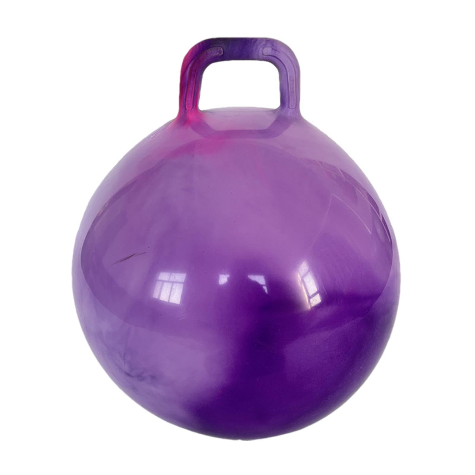 Pelota De Saltar con Asas Ergonómicas, Pelota De Salto para Niños, Balones Saltadores, Pelotas Hinchable Saltarina, Altura Ajustable, Antideslizante, Jardín Actividades Exterior Juego Ejercicio