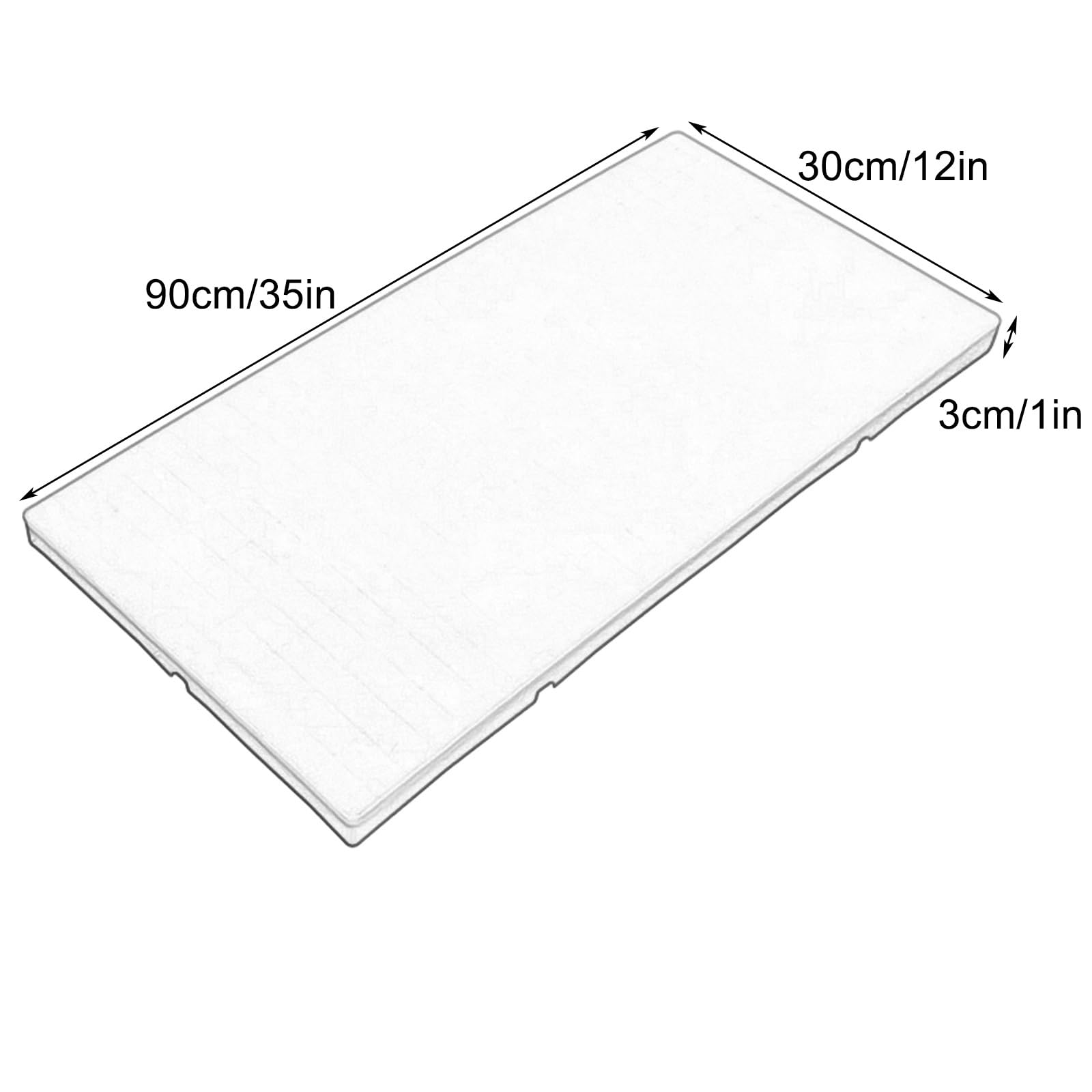 1 Opakowanie Lekkich Plastikowych Palet do Przechowywania w Piwnicy, Lekka Paleta, Odpowiednia do Garaży, Pomieszczeń Magazynowych, Magazynów Transferowych(90x30x3cm/35x12x1in)
