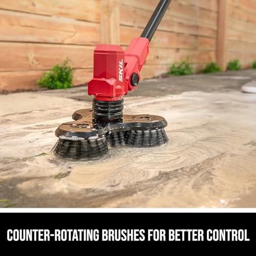 Image of SKIL PWR CORE 20 20V Power Scrubber Kit with Cordless Power Brush for Cleaning, Includes 2.0 Ah Battery and Charger - PB5100D-12