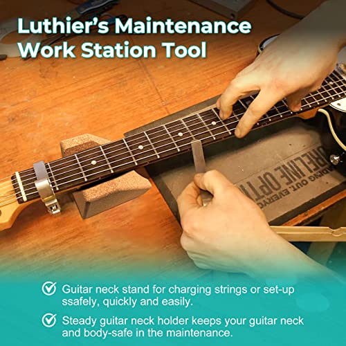 cork guitar neck rest guitar neck cradle support pillow guitar accessories for repair maintenance cleaning string instrument luthier tool 100 natural cork die-cast cut