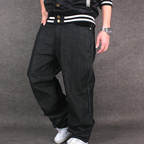 Dexinx Uomo Solido Colore Hip Hop Jeans Sera