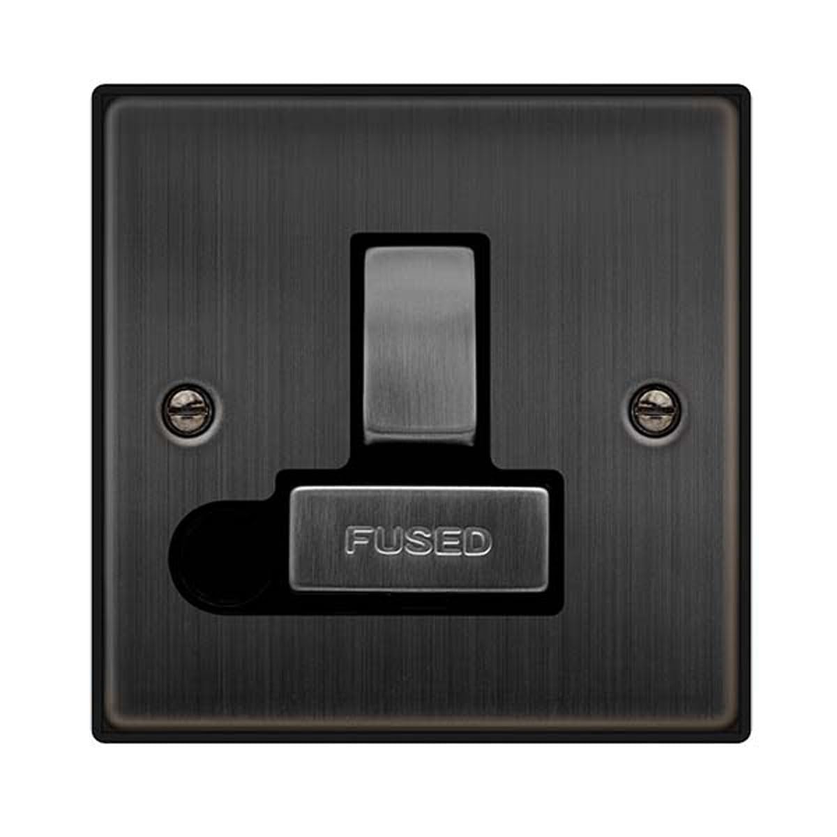 Click Matt Bronze 13A Fused Ingot Connection Unit Switched With Flex