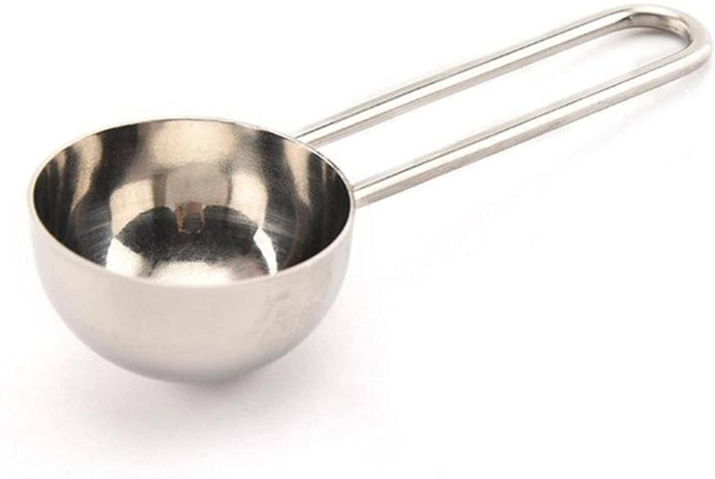 Löffel Restaurants Dicke Kaffee Messlöffel Stahlgriff Messrührmaschine Tee Bohnenlöffel Stahl Kaffeeschaufel Griff 9,5 cm Esslöffel Hause(Rosegold)