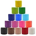 15 Pack Self Adhesive Bandage Wrap 2 Inch x 5 Yards Self-Adherent Elastic Cohesive Wrap Non-Woven Breathable Bandage,Vet Wrap for Stretch Athletic, Sports, Wrist, Ankle (Mix)