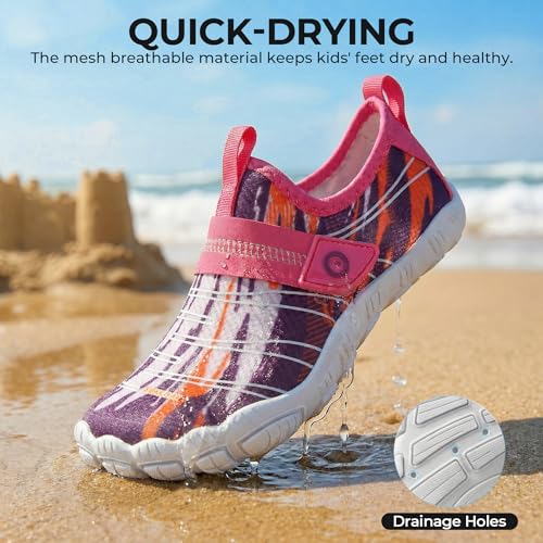 Image of SEEKWAY Barefoot Water Shoes for Kids - Wide Toe Box and Quick-Dry Sand Shoes Toddler for Hiking Swim Beach Pool Kayak Sport Accessories, Camping Essentials Must-Haves for Boys Girls Sizes