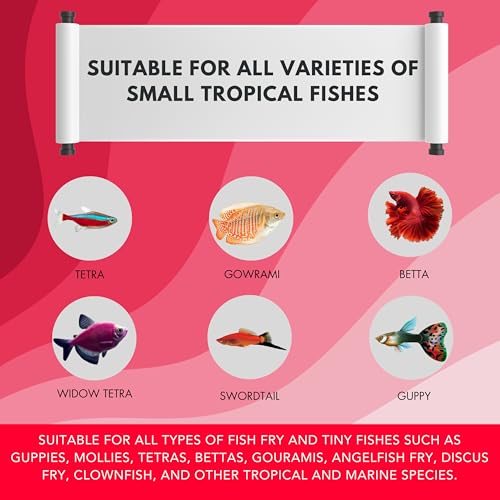 Image of Blood Worm Flakes 25g Fish Food with 55% Protein for Guppy,Betta Fish,Guppy Fries,Tetra and All Types of Tropical Fishes