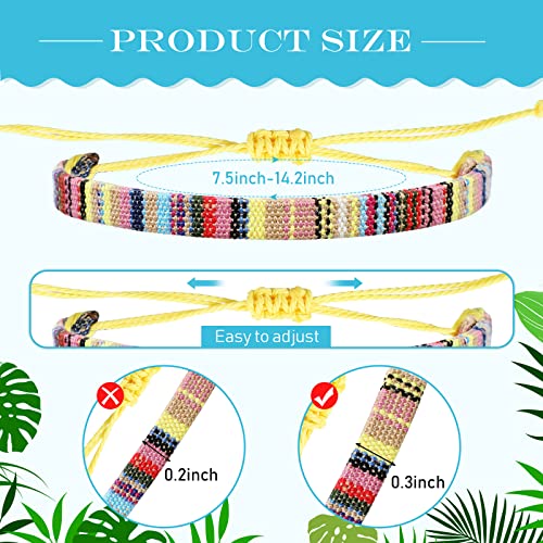 Yinkin 36 Pieces Boho Surfer Bracelet Ankle For Women Waterproof Unisex Ethnic Ankle For Women And Men Handmade Summer Beach Bracelet Jewelry String Rope Ankle Bracelets Gifts thumb #1