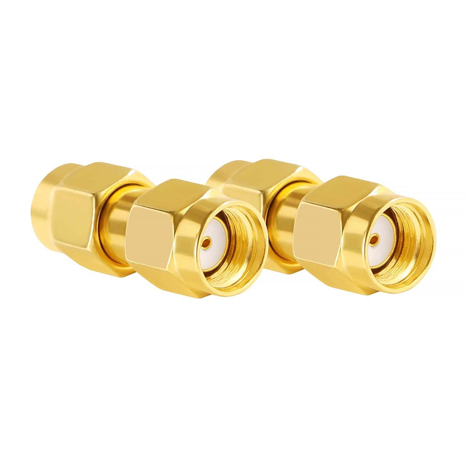 ABONIX RP-SMA Male to RP-SMA Male Adapter RF Reverse Polarity SMA Male Coaxial Connector for FPV Drones, Wi-Fi Antennas, Radio, RF Applications (Pack 0f 2)-image-22