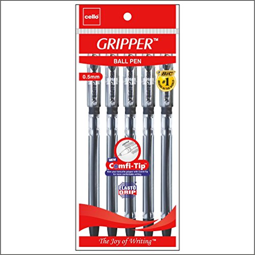 Image of Cello Gripper Ballpen - Pack of 250 (Black - Pouch Packing)