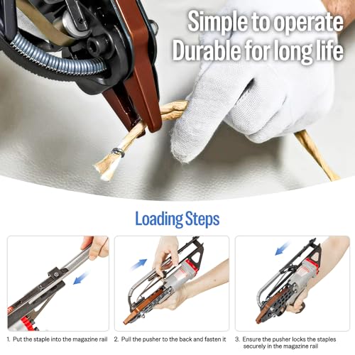 Image of meite 16 Gauge 1 /2 inch Hog Rings, 304 Stainless Steel Hog Ring Staples for SC760C Hog Ring Stapler, C Ring Staples for Outdoor Pet Cages, Coastal Fencing, Marine Netting (3,600 Counts)
