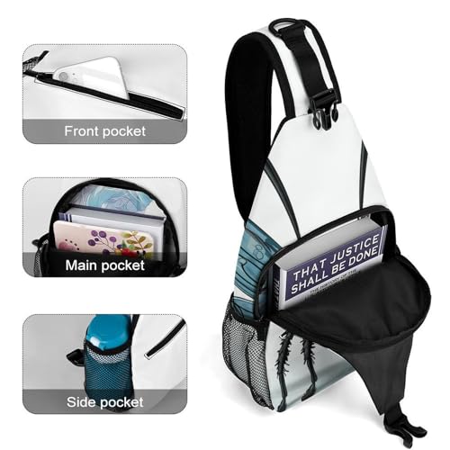 Bolso cruzado deportivo casual 38x20cm estilo 5 miniatura 4