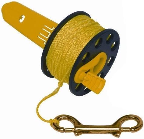 New Cave & Wreck Scuba Diving Finger Spool Reel with Hand Winder (150')