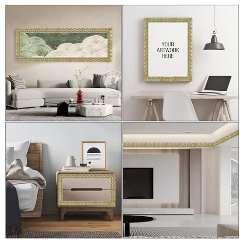 Moulure murale or brillant : profilé décoratif et baguette de finition - 6