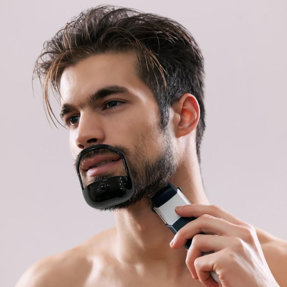 5 Pezzi modelli da barba per pizzetto Pizzetto Trimmer Modello Modello per Lo Styling Della Barba per il Taglio Simmetrico Della Barba da Uomo