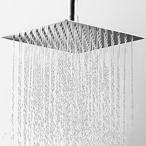EINFEBEN 12 zoll Quadrat Regenduschkopf Edelstahl Regendusche Schwenkbar Einbauduschköpfe Cover