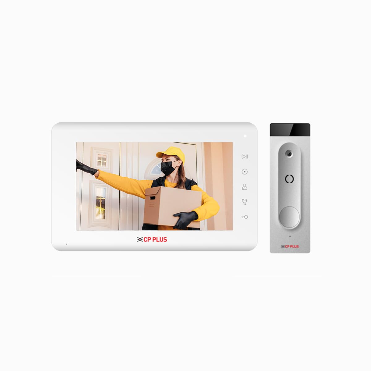CP PLUS CP-PVK-70MTH1 Video Door Phone with 7" Color TFT LCD Display | Feather Touch Keypad | Super Slim Hands Free Model | Supports Intercom (B0CVGYQ6RZ) Amazon Price History, Amazon Price Tracker