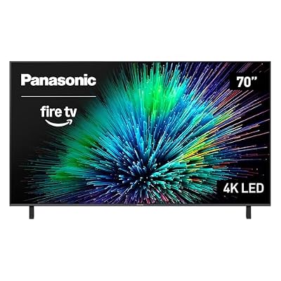 Panasonic W70 Series (2025 Model) 70" LED 4K Ultra HD Smart Fire TV, Press & Ask Alexa, Apple AirPlay, HDR10+, HDMI 2.1, and Bluetooth Support - 70W70BP