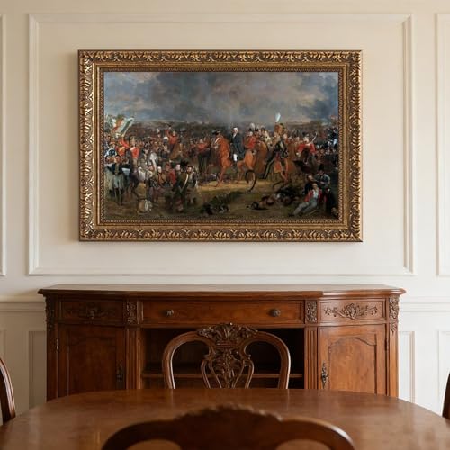 Bataille de Waterloo impression sur toile - Cadre déco murale bureau - 3