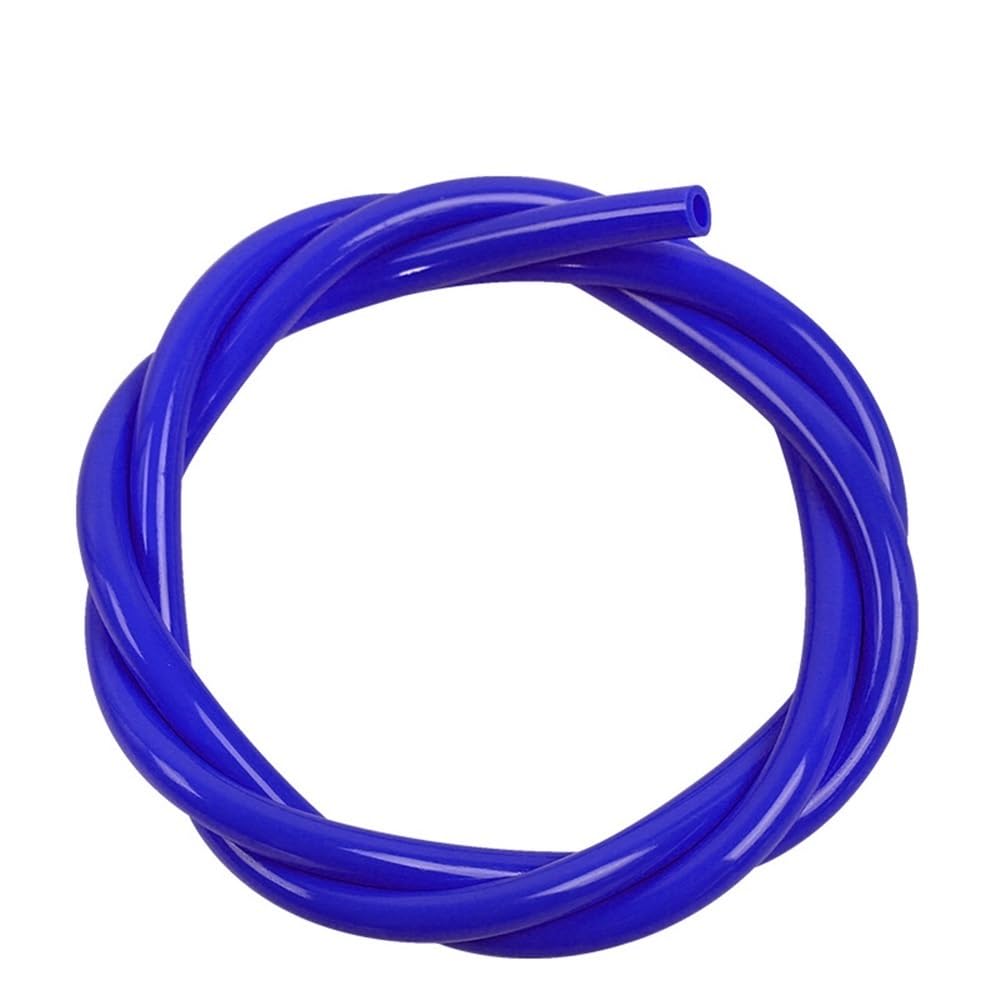 Flexible Hollow Tube Green Silicone Hollow Tube High Elasticity, 1meter Length Air Compressor Hose 1 piece(Blue,1M*5MM*7MM)