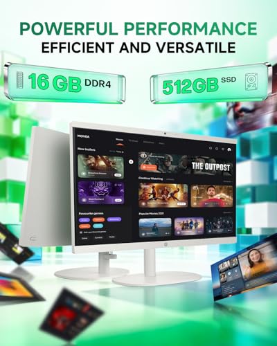 HP All in One Desktop Computer for Home, Intel Celeron J4025, 21.5 inch FHD Anti-Glare, Wi-Fi 6, 16 GB DDR4, 512 GB SSD, Compact All-in-One PC, Wired KB & Mouse, Windows 11 Pro - Image 6