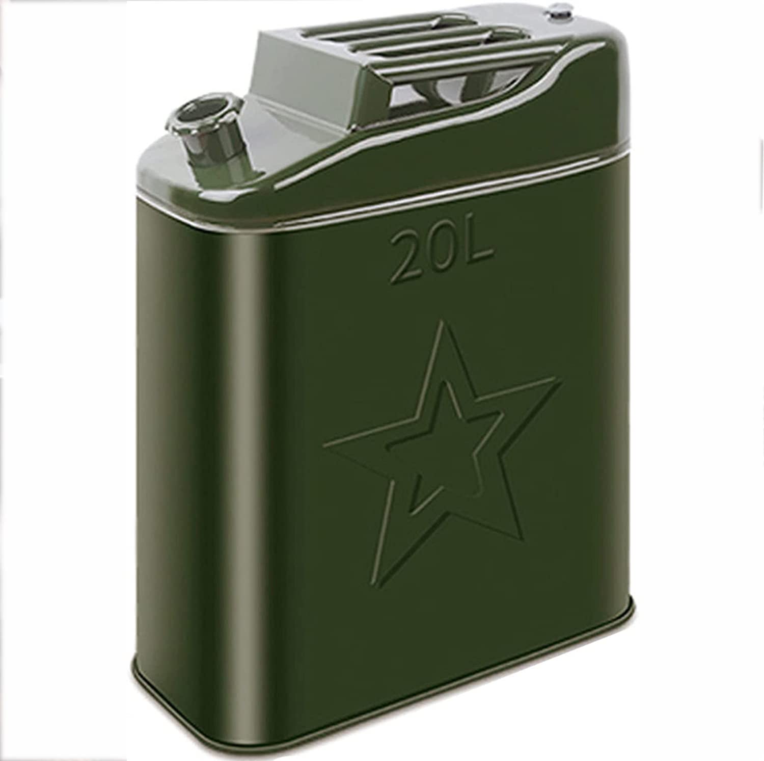 Bidón De Combustible Inoxidable, Lata De Gasolina Bidón Combustible, Barriles Almacenamiento Gasolina, Gasolina Respaldo Lata Diesel, Ideal para Viajes Largos,20L
