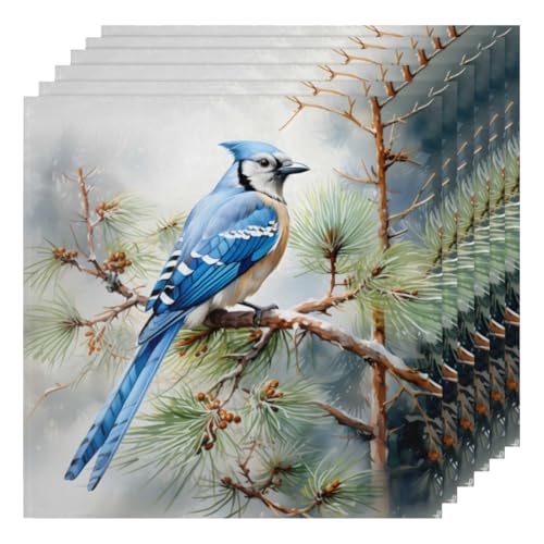 Servilletas de Tela Robin Set de 6 50.5x50.5 cm miniatura 1