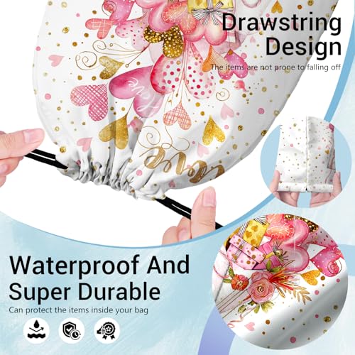 Image of Heart Present Gymnastics Grip Bag Waterproof Storage Pouch String Bag for Gym