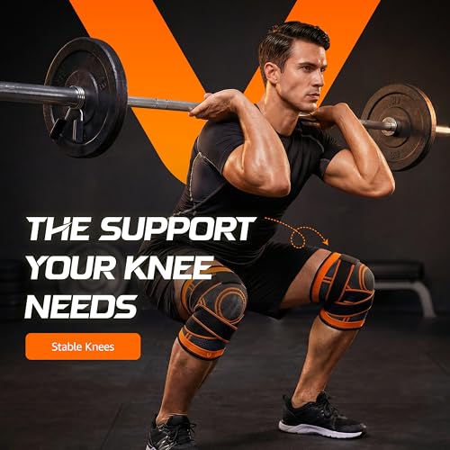 Image of Adjustable Knee Support with Compression & Stabilizing Wrap Straps | Compression Knee Supporter & Cap with Wrap Straps & Patella Support | Breathable 2 In 1 Knee & Patella Sleeve for Gym, Sports, Running, Walking & Daily Use for Men & Women (Universal Size (Pair))