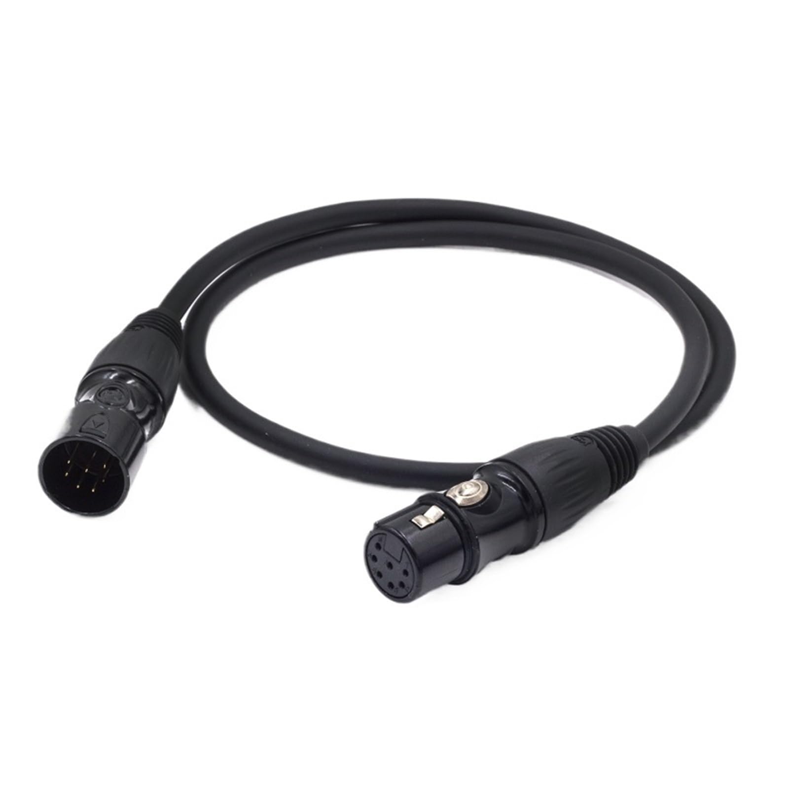 Câble XLR 7 broches 2m transmettant un signal audio sans interférence