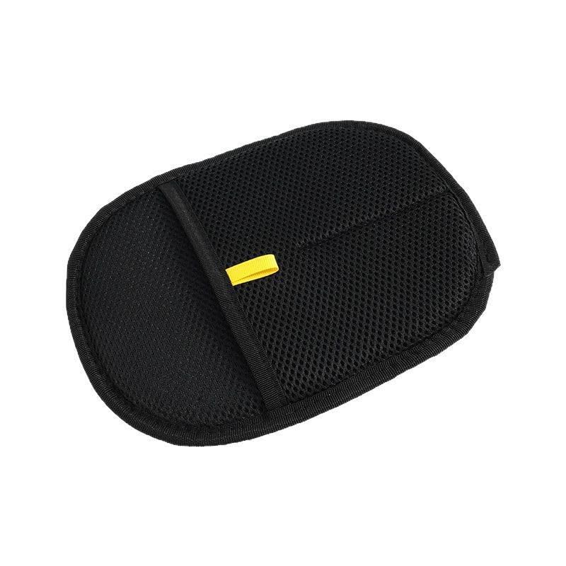 Poo4kark Pet Bürstenhandschuhe zur Tierhaarentfernung – von Kleidung, Möbeln, Autositzen, Bettwäsche Polstern – Wiederverwendbarer Fusselhaarentferner für, Autoinnenräume (Black, 24X18cm)