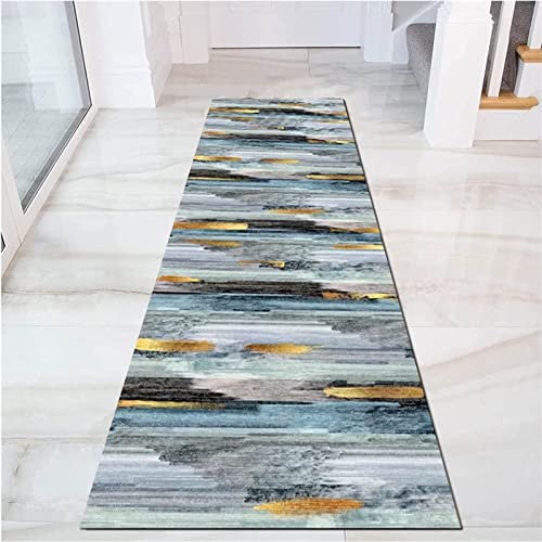 Tapis de couloir bleu clair pour décoration de maison moderne - 2