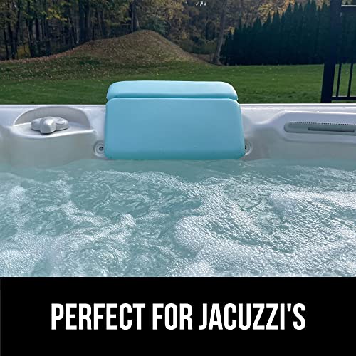 Gorilla Grip Comfort Slip Resistant Large Thick Soft Waterproof Relaxing Spa Bath Pillow, Fits Curved or Straight Back Tubs, Cushion Support Head and Neck in Tub, Bathtub Accessory, 2 Panel, White