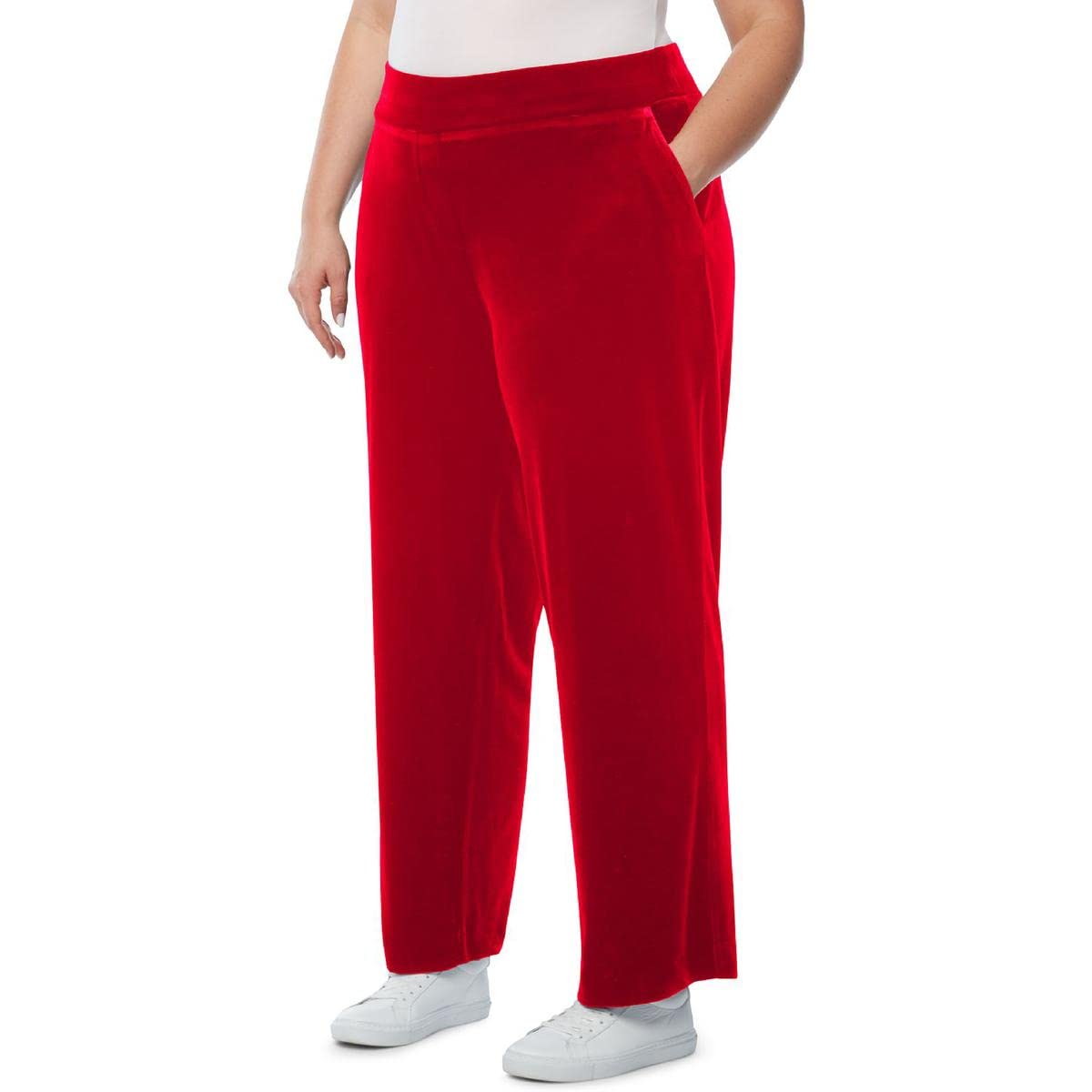 Jones New York Plus Size Pull On Velour Pants