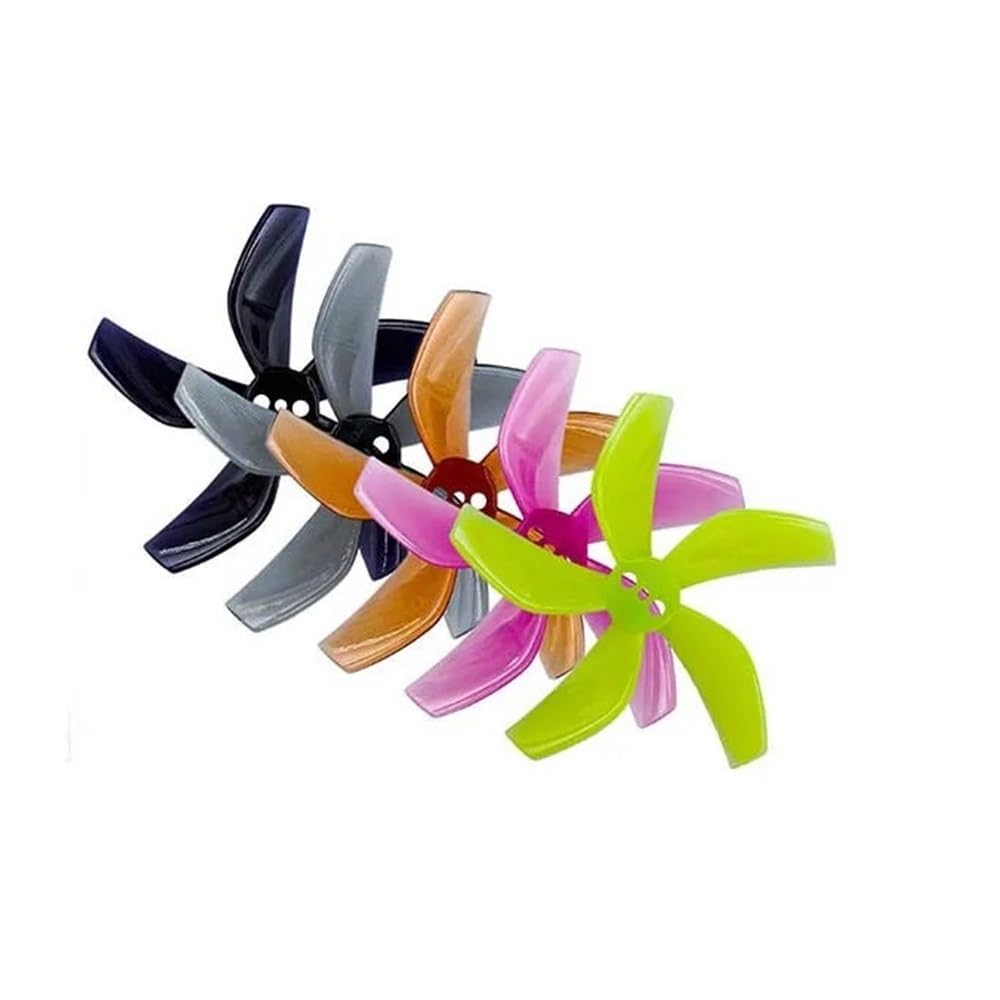 Hélice D51-5 2020 orange à 5 pales pour drone de course