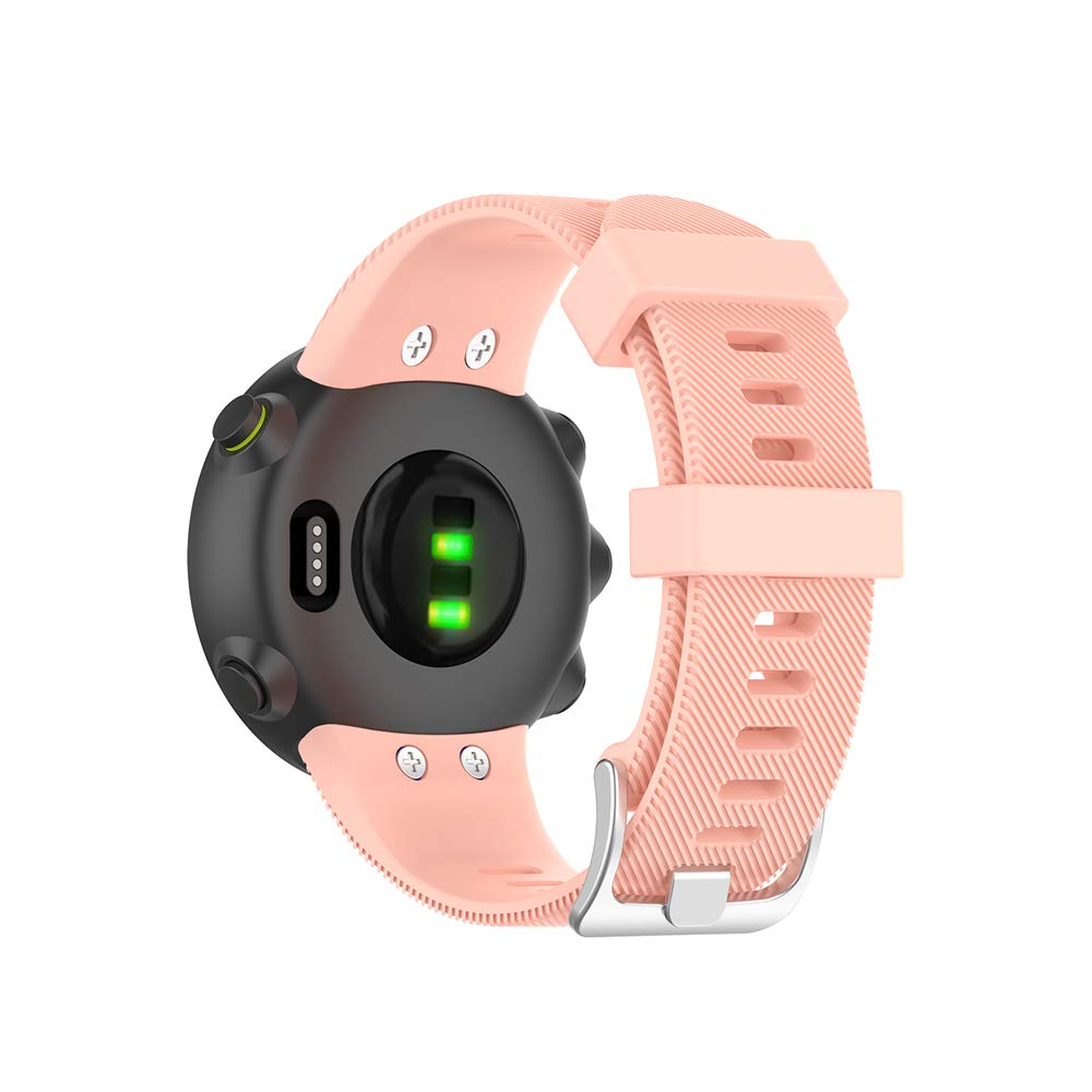 Compatible with Garmin Forerunner 45/ Forerunner 45S Bands, Silicone Replacement Watchband for Garmin Forerunner 45/ Forerunner 45S Running Watch (Pink)