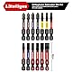 GEINXURN 13tlg. Schrauber Bit Set 50mm Lange (Kreuzschlitz/Pozidriv/Torx/Hex/Schlitz), PH2 PZ2 T20 Schlagfester Schrauberbitsatz Magnetische 1/4 zoll Sechskantschaft S2 Legierter Stahl, Ultra Farbcode