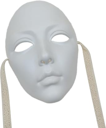 Cosplay Paintable Full Face for Women Men Masquerade Cosplay Masquerade Full Face for Decoration