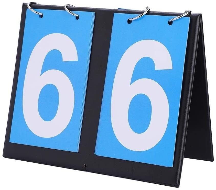 Heitune Portable Flip Sports Scoreboard Score Counter for Table Tennis Basketball Durable Scoreboards