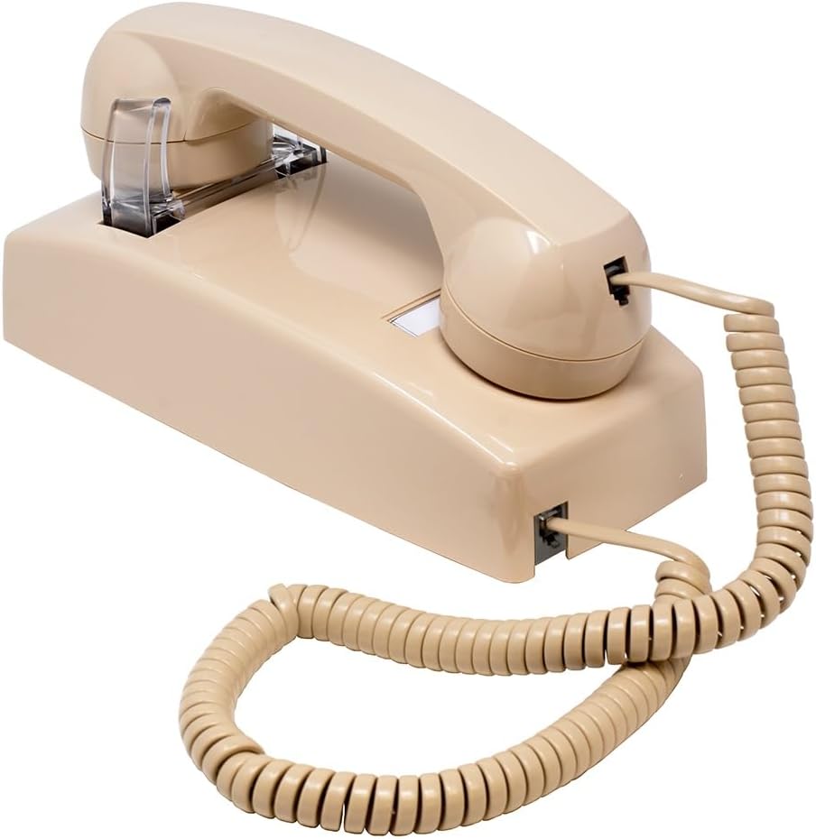 Industrial No Dialpad No Dial Wall Phone with Ringer - Color Ash - Includes Wallpate - 2 Years Warranty